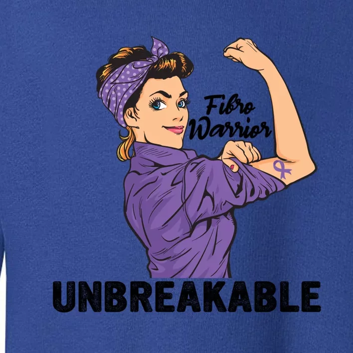 Fibromyalgia Awareness Month Warrior Unbreakable Girls Gift Toddler Sweatshirt