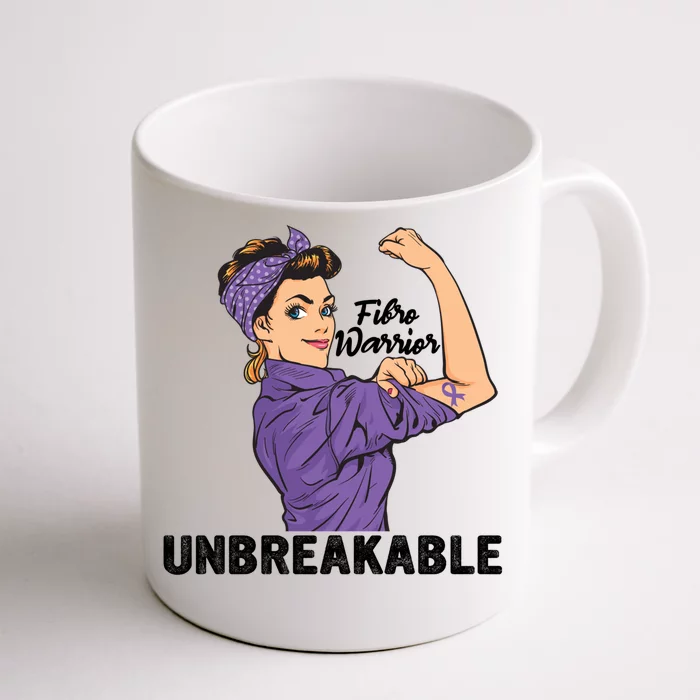 Fibromyalgia Awareness Month Warrior Unbreakable Girls Gift Front & Back Coffee  Mug