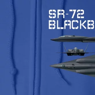 Fun American Military Aviation Sr72 Blackbird Ii In Action. Full Zip Hoodie