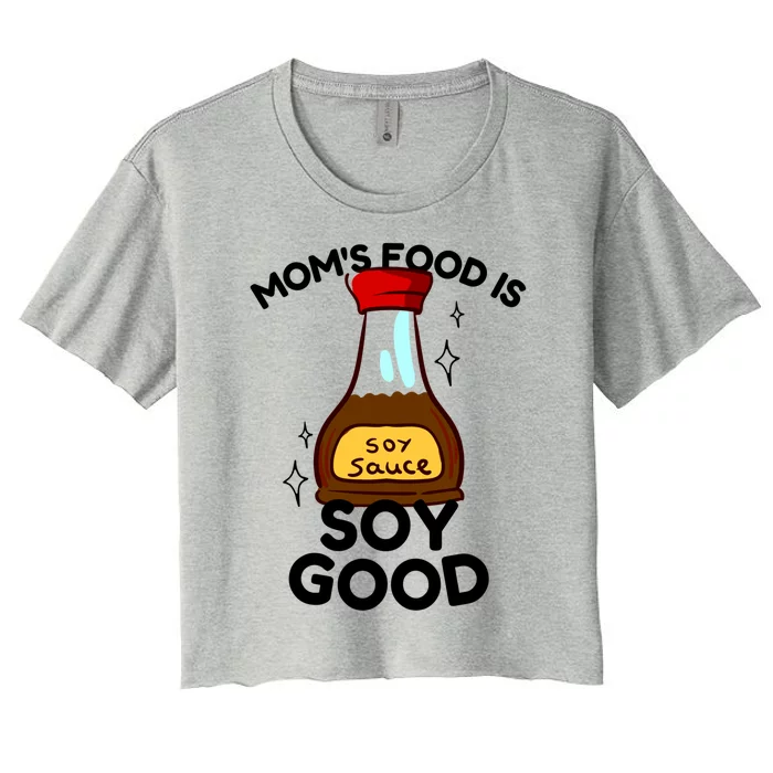 Funny Asian Moms Cooking Lovers Cooking Moms Cool Gift Women's Crop Top Tee