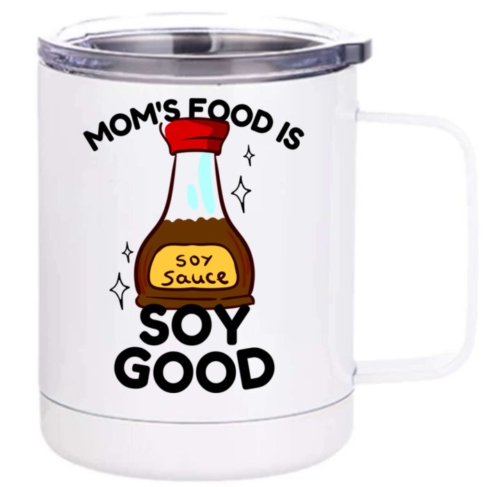 Funny Asian Moms Cooking Lovers Cooking Moms Cool Gift Front & Back 12oz Stainless Steel Tumbler Cup