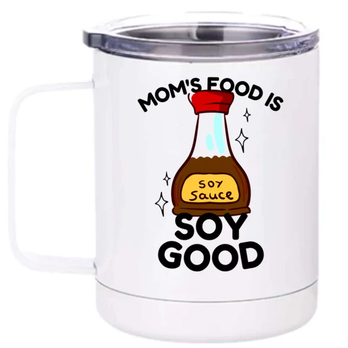 Funny Asian Moms Cooking Lovers Cooking Moms Cool Gift Front & Back 12oz Stainless Steel Tumbler Cup