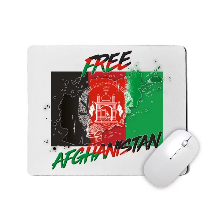 Free Afghanistan Map Distressed Flag Mousepad