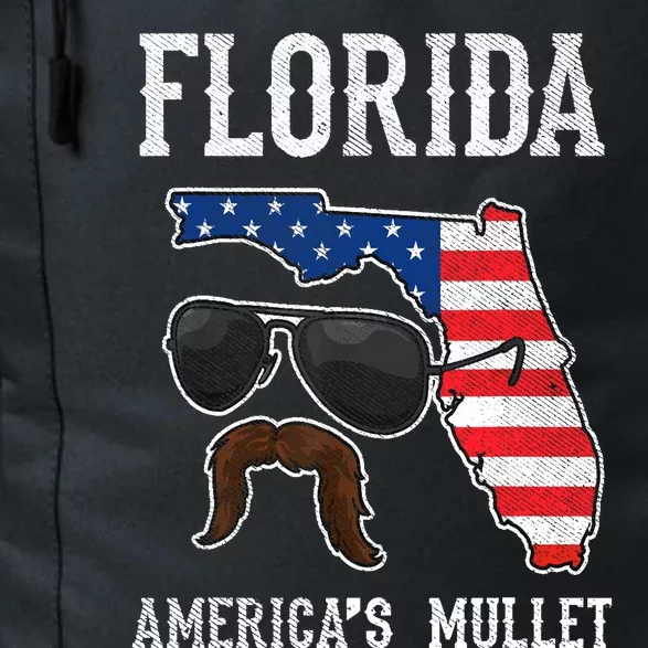 Florida America's Mullet Funny Patriotic American Flag Daily Commute Backpack