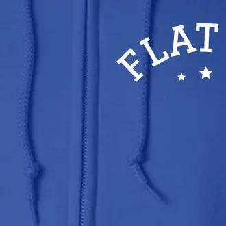 Flat Af Meme Viral Cancer Awareness Month Survivor Feminist Gift Full Zip Hoodie