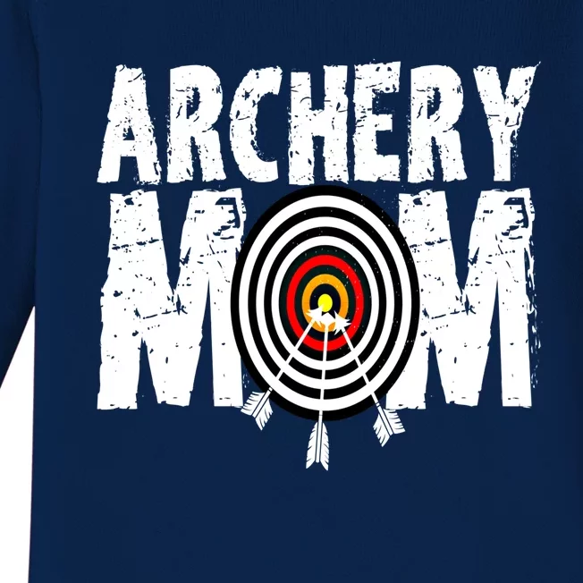 Funny Archery Mom Archery Shooter Bow Hunter Great Gift Baby Long Sleeve Bodysuit