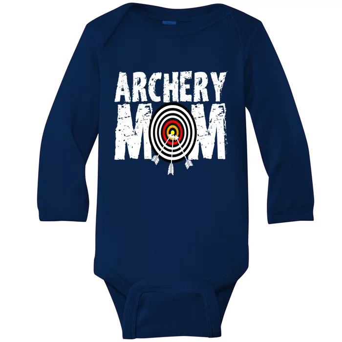 Funny Archery Mom Archery Shooter Bow Hunter Great Gift Baby Long Sleeve Bodysuit