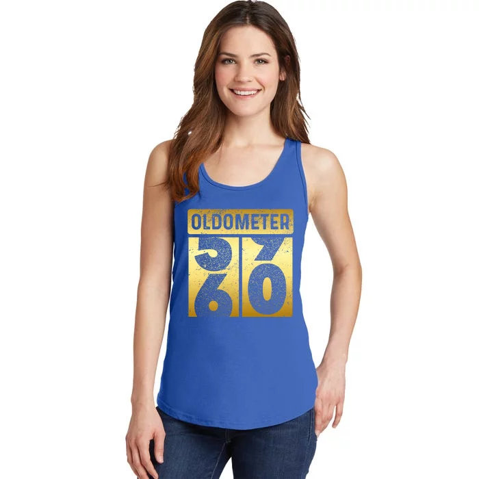 Funny Auto Mechanic Birthday 60th Turning 60 Golden Odometer Gift Ladies Essential Tank