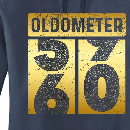 Funny Auto Mechanic Birthday 60th Turning 60 Golden Odometer Gift Women's Pullover Hoodie