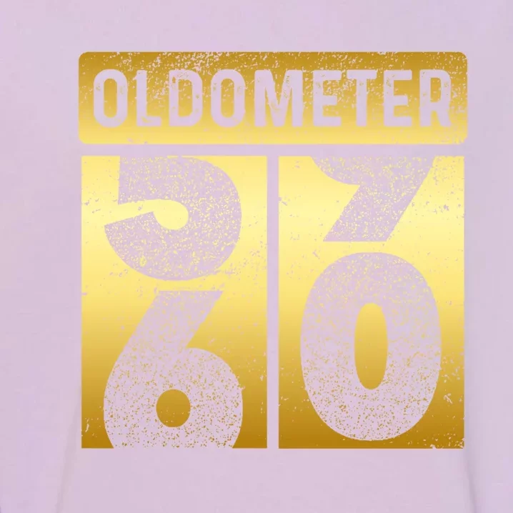 Funny Auto Mechanic Birthday 60th Turning 60 Golden Odometer Gift Garment-Dyed Sweatshirt