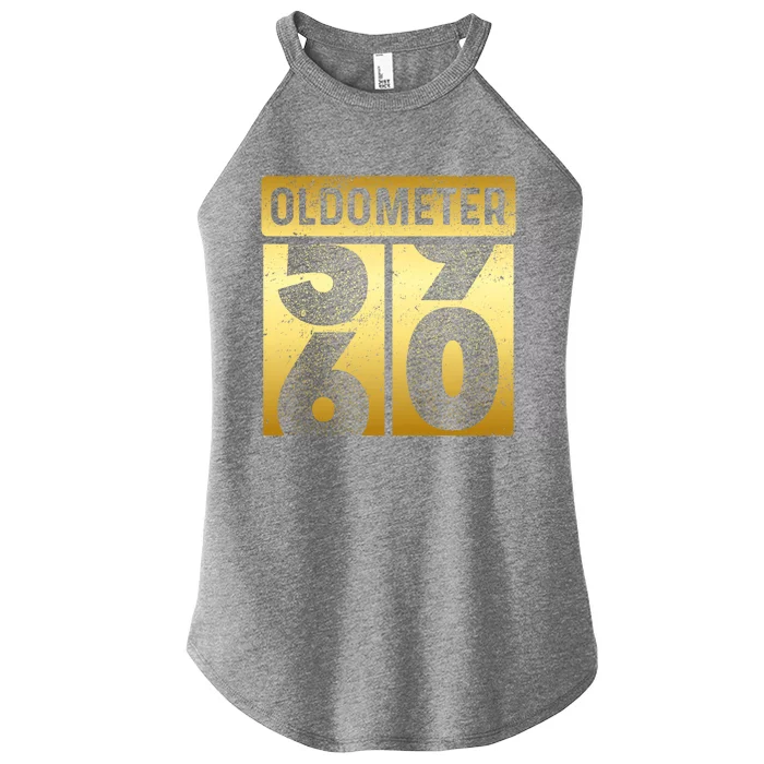 Funny Auto Mechanic Birthday 60th Turning 60 Golden Odometer Gift Women’s Perfect Tri Rocker Tank