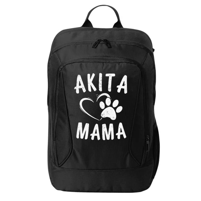 Fun Akita Mama Gift Pet Lover Apparel Dog Akita Mom City Backpack