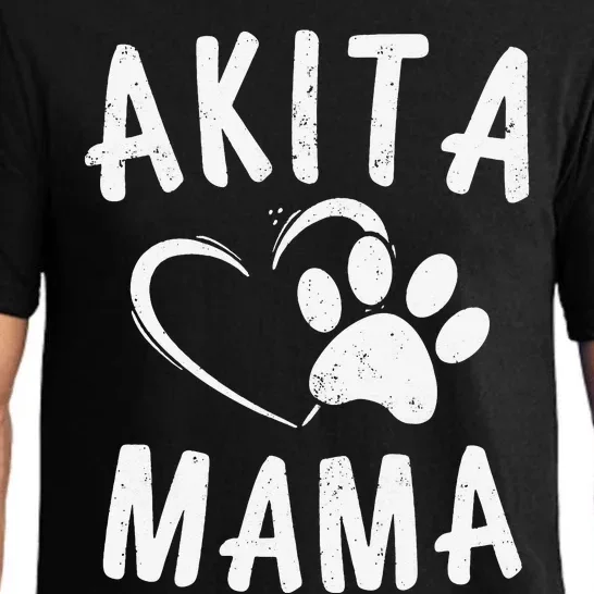 Fun Akita Mama Gift Pet Lover Apparel Dog Akita Mom Pajama Set