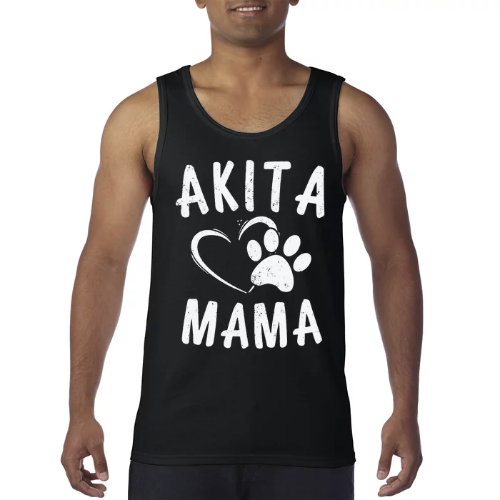 Fun Akita Mama Gift Pet Lover Apparel Dog Akita Mom Tank Top