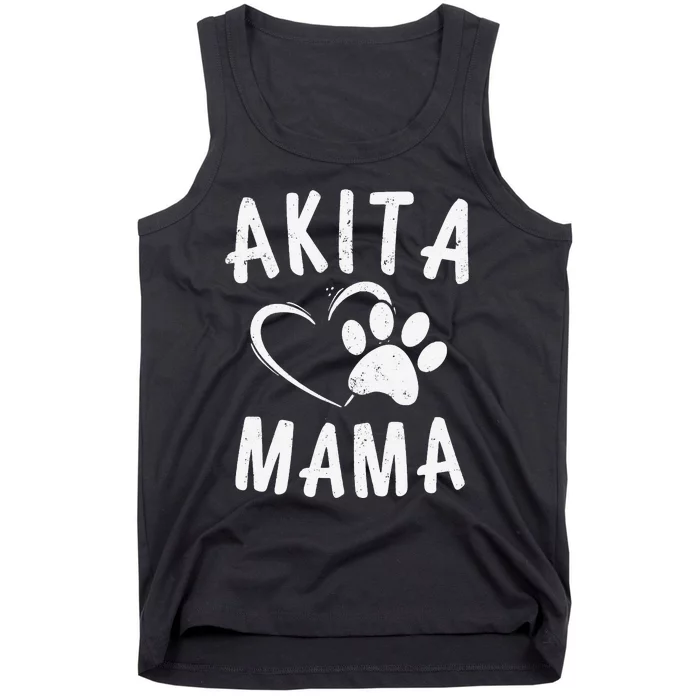 Fun Akita Mama Gift Pet Lover Apparel Dog Akita Mom Tank Top