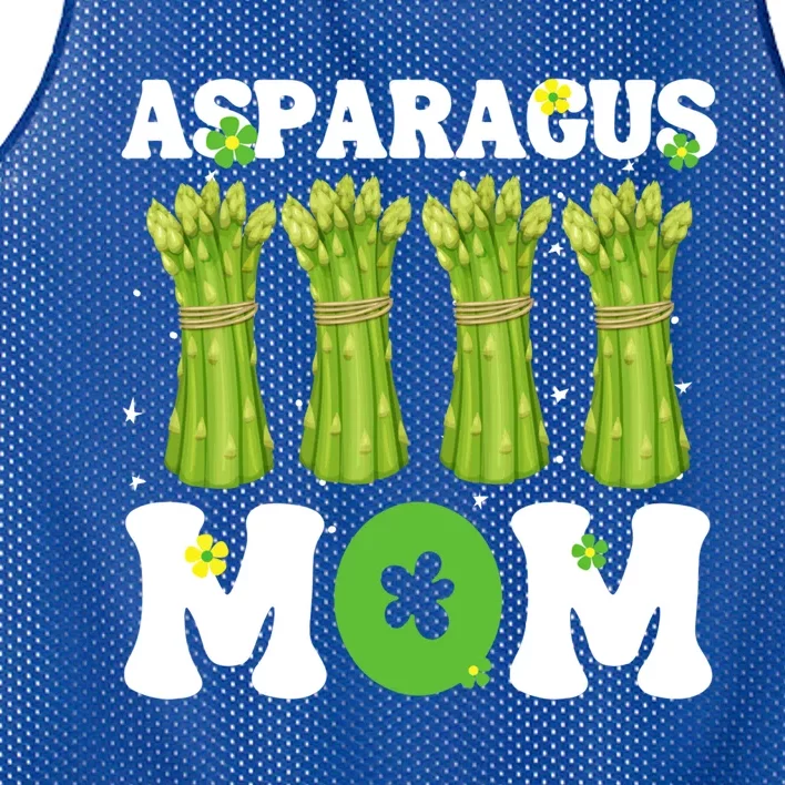 Funny Asparagus Mom Fruit Vegetable Mothers' Day Gardener Funny Gift Mesh Reversible Basketball Jersey Tank