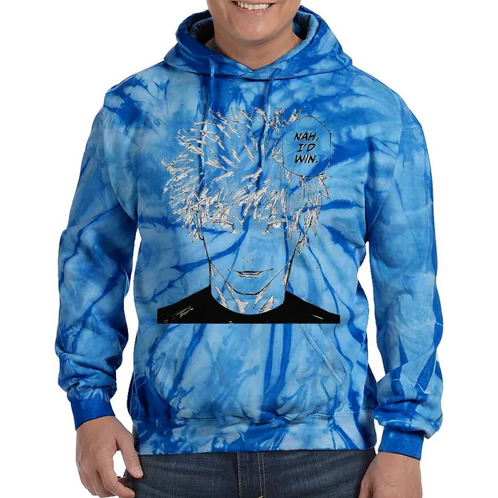 Funny Anime Meme Nah ID Win Reference Gojo Gift Tie Dye Hoodie