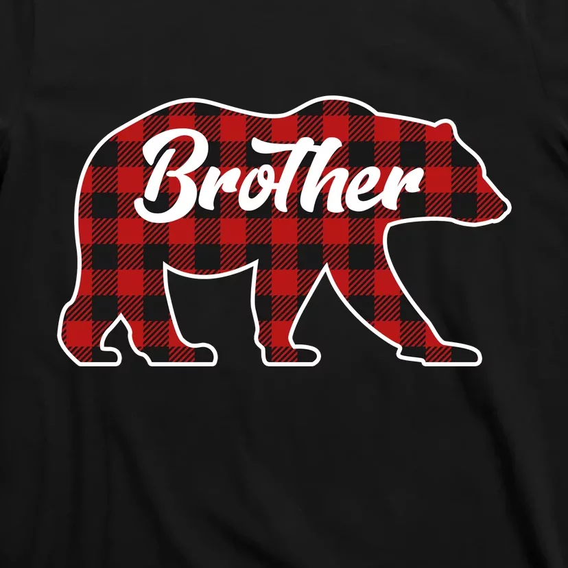 Family Christmas Matching Plaid Brother Bear T-Shirt