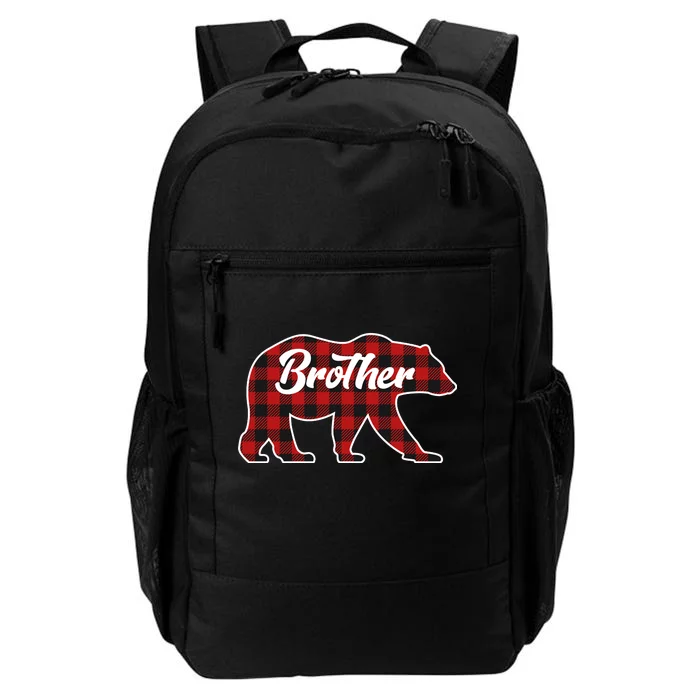 Family Christmas Matching Plaid Brother Bear Daily Commute Backpack