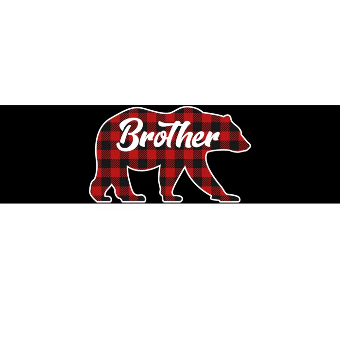 Family Christmas Matching Plaid Brother Bear Bumper Sticker