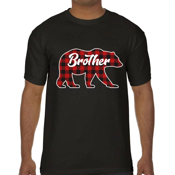 Family Christmas Matching Plaid Brother Bear Comfort Colors T-Shirt