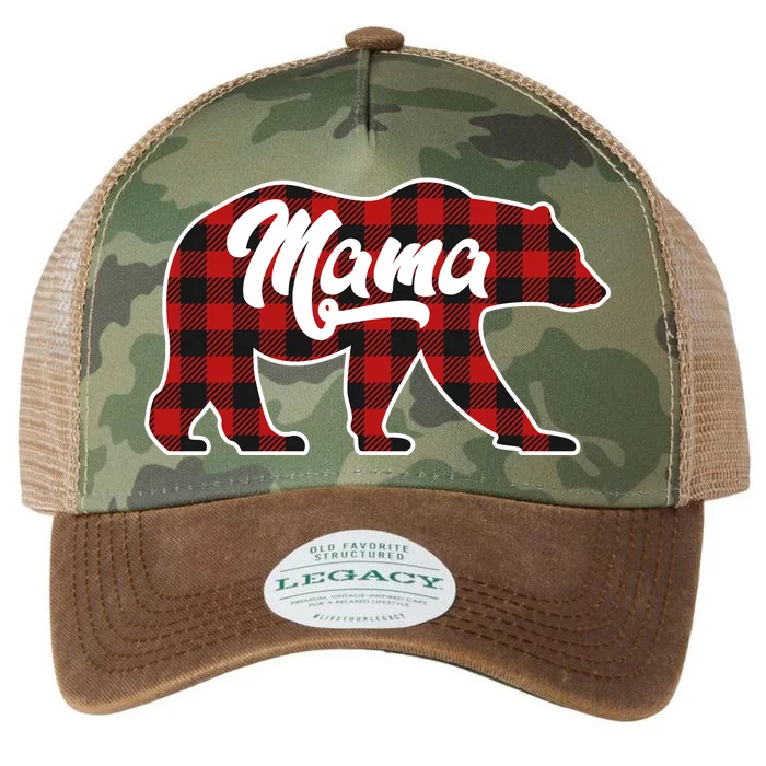 Family Christmas Matching Plaid Mama Bear Legacy Tie Dye Trucker Hat