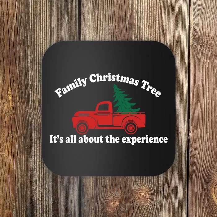 Family Christmas Tree Coaster