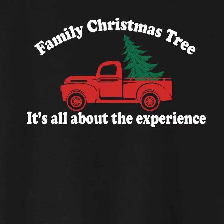 Family Christmas Tree Women's Crop Top Tee