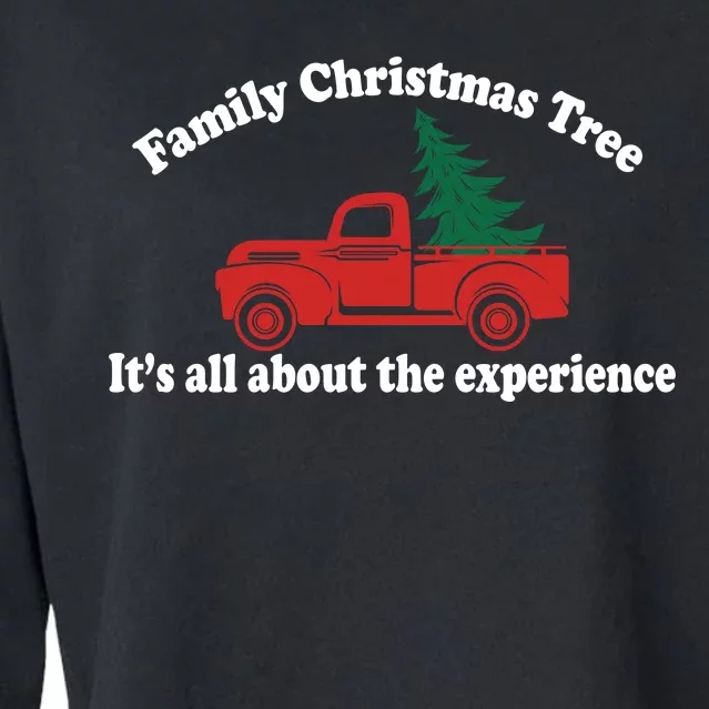 Family Christmas Tree Cropped Pullover Crew