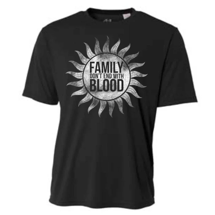 Family Don't End With Blood Cooling Performance Crew T-Shirt