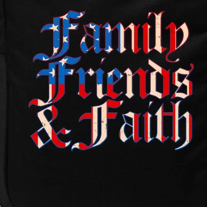 Family Friends & Faith Red White & Blue Impact Tech Backpack