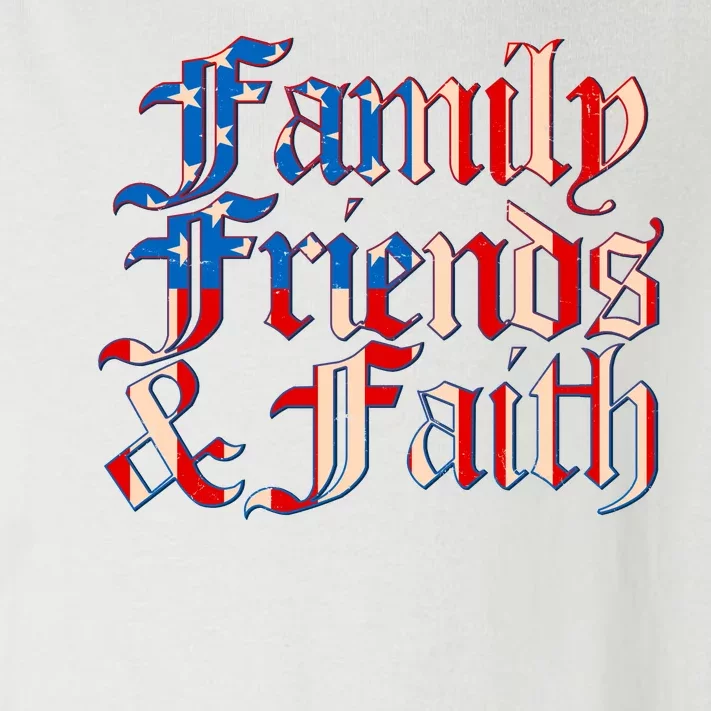 Family Friends & Faith Red White & Blue Toddler Long Sleeve Shirt