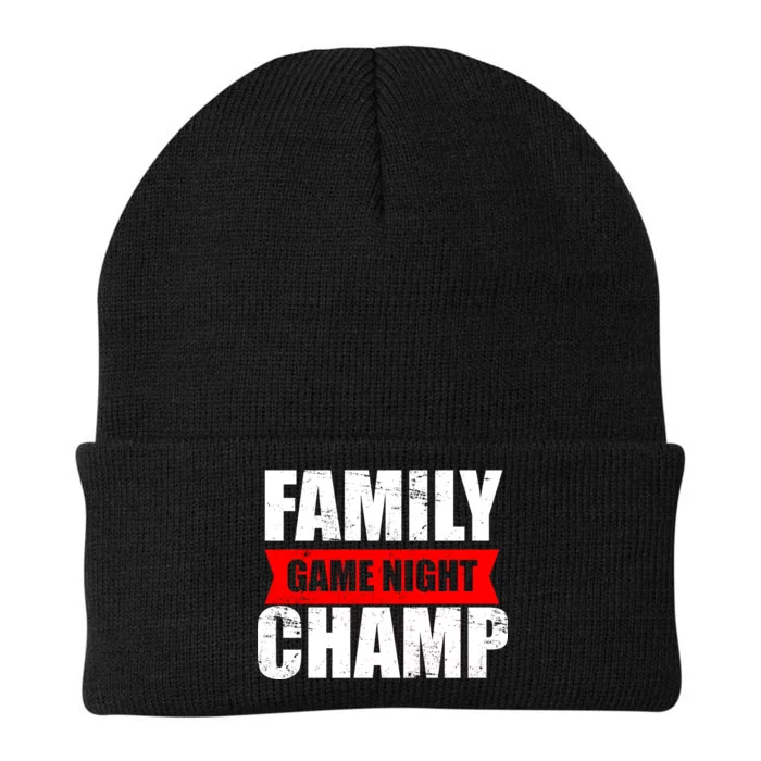 Family Game Night Champ Knit Cap Winter Beanie