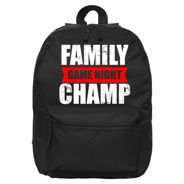 Family Game Night Champ 16 in Basic Backpack