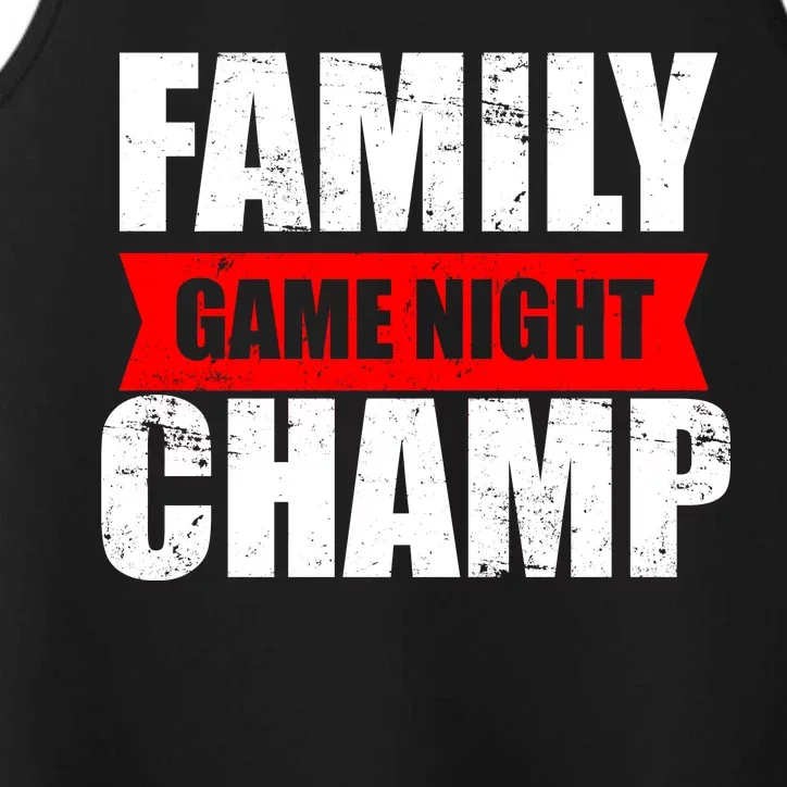 Family Game Night Champ Performance Tank