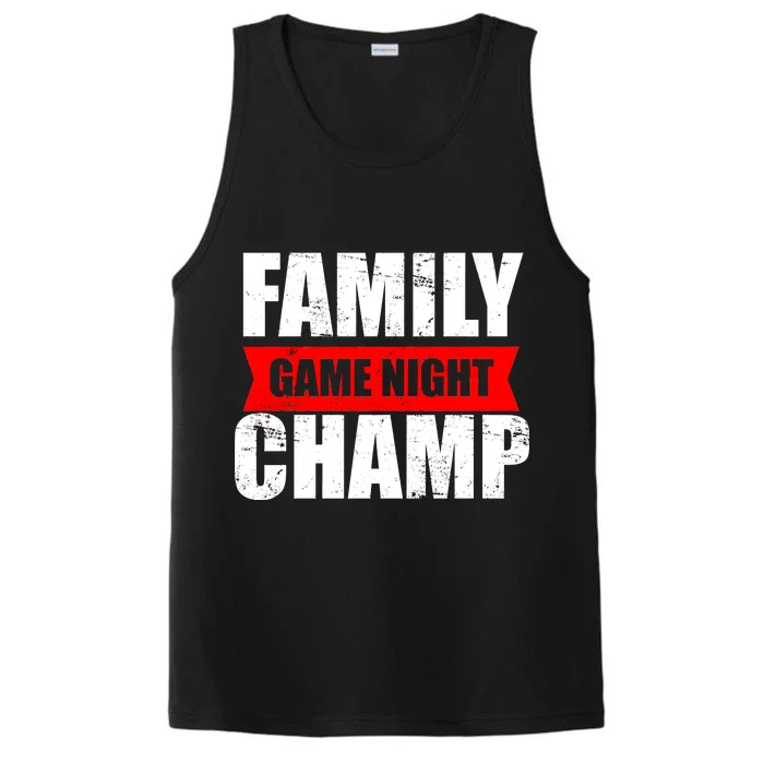 Family Game Night Champ Performance Tank