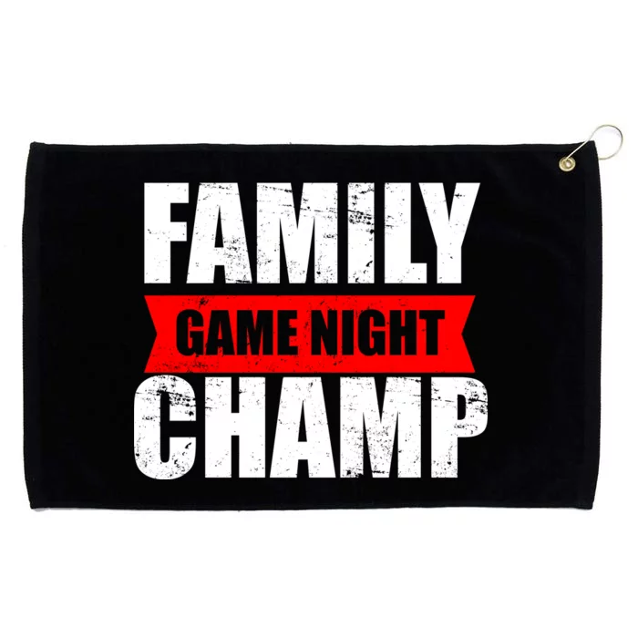 Family Game Night Champ Grommeted Golf Towel