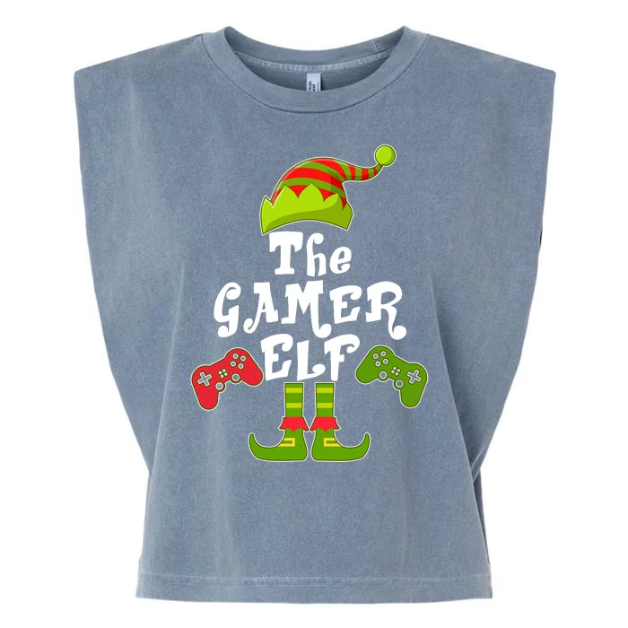 Family Matching Christmas The Gamer Elf Garment-Dyed Women's Muscle Tee