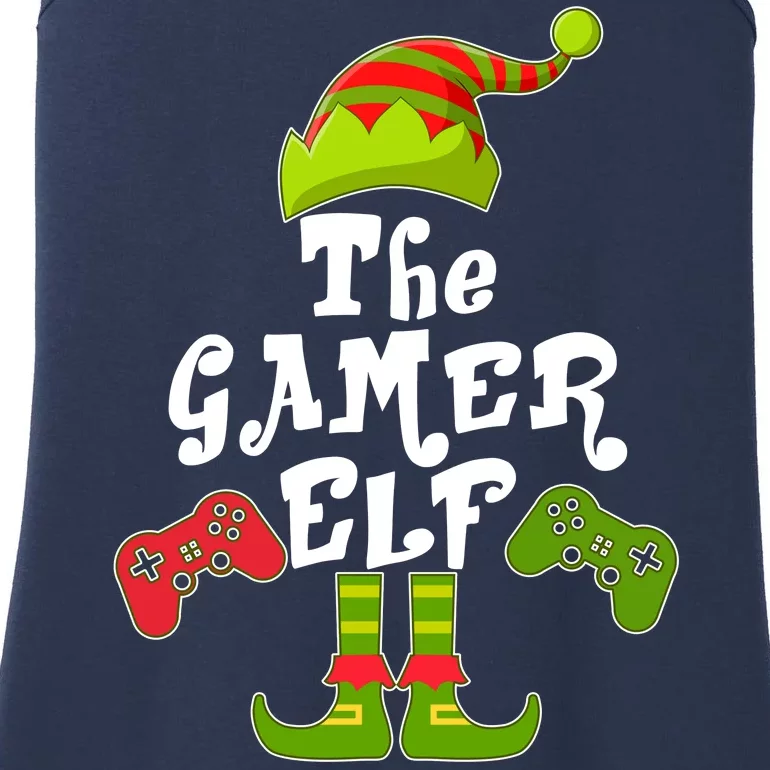 Family Matching Christmas The Gamer Elf Ladies Essential Tank