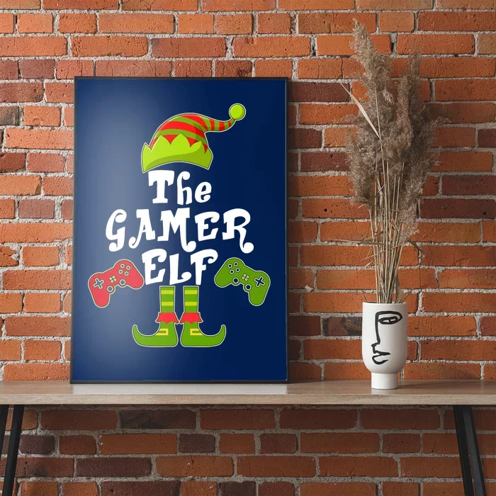 Family Matching Christmas The Gamer Elf Poster