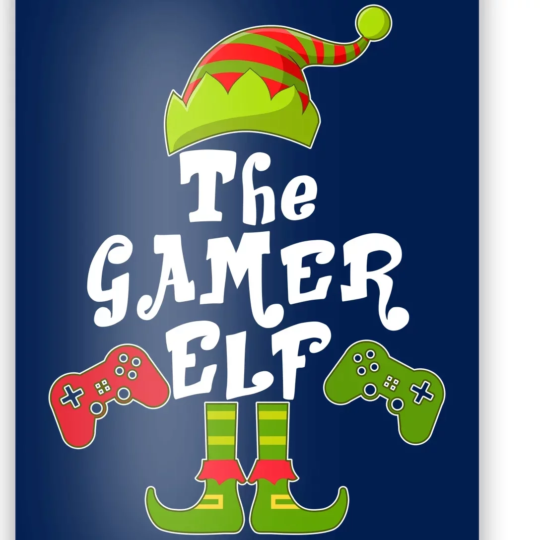 Family Matching Christmas The Gamer Elf Poster