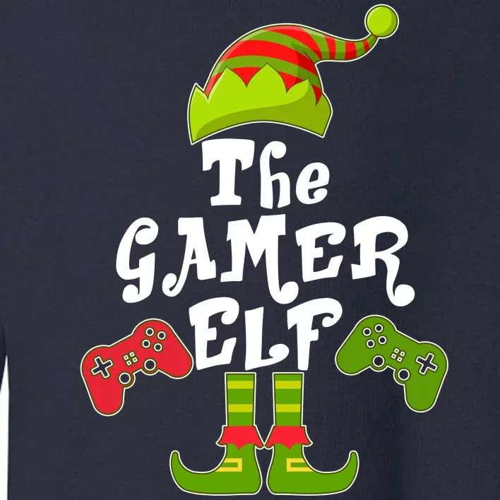 Family Matching Christmas The Gamer Elf Toddler Sweatshirt