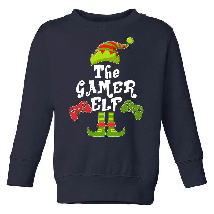 Family Matching Christmas The Gamer Elf Toddler Sweatshirt