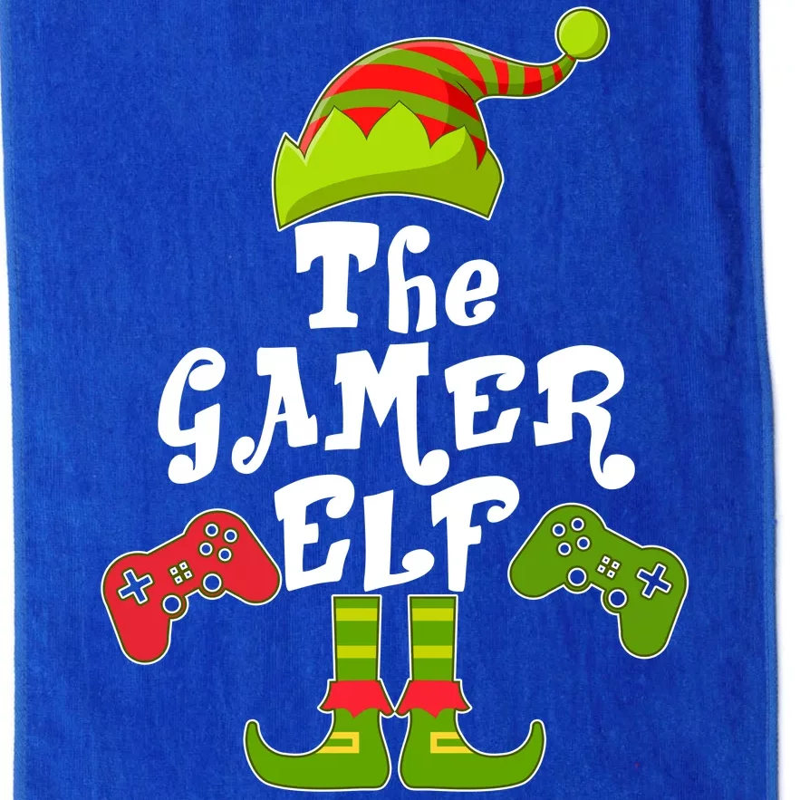 Family Matching Christmas The Gamer Elf Platinum Collection Golf Towel