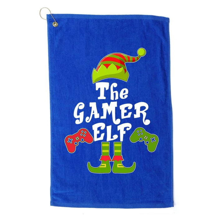 Family Matching Christmas The Gamer Elf Platinum Collection Golf Towel