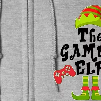 Family Matching Christmas The Gamer Elf Full Zip Hoodie