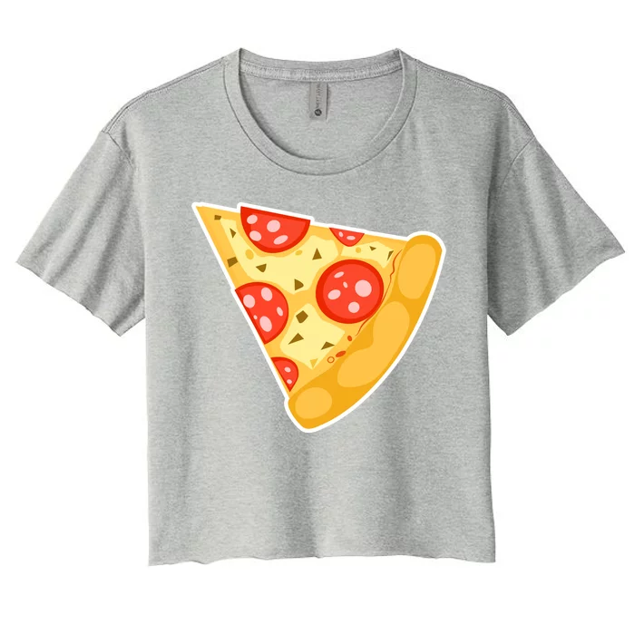 Family Matching Missing Pizza Slice Child Baby Women's Crop Top Tee