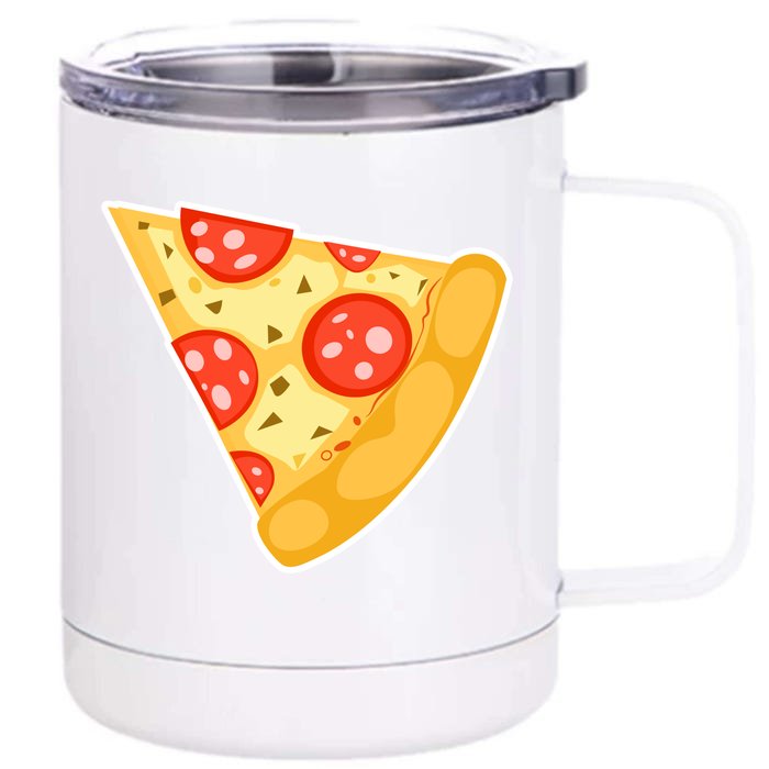 Family Matching Missing Pizza Slice Child Baby Front & Back 12oz Stainless Steel Tumbler Cup