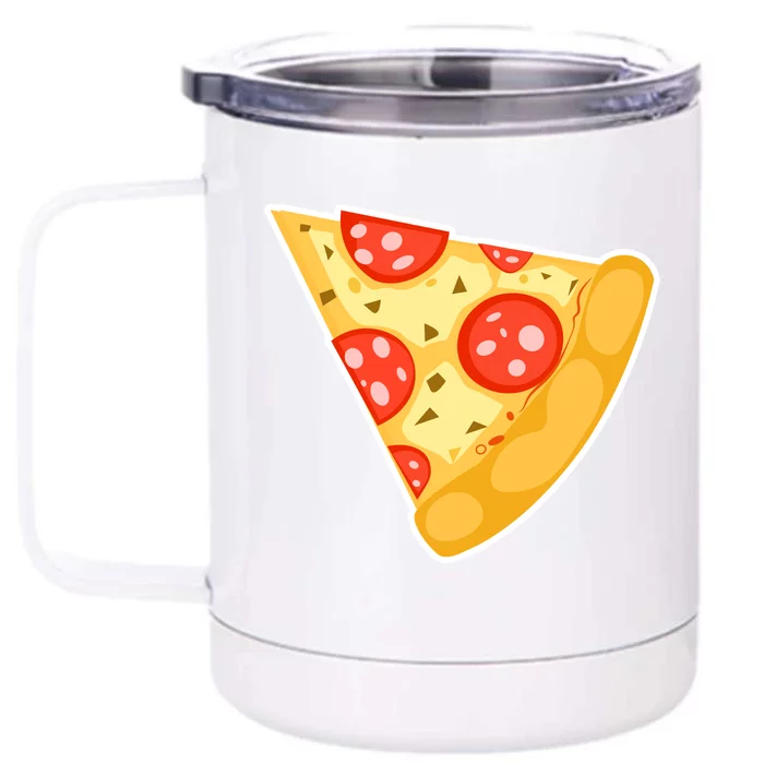 Family Matching Missing Pizza Slice Child Baby Front & Back 12oz Stainless Steel Tumbler Cup