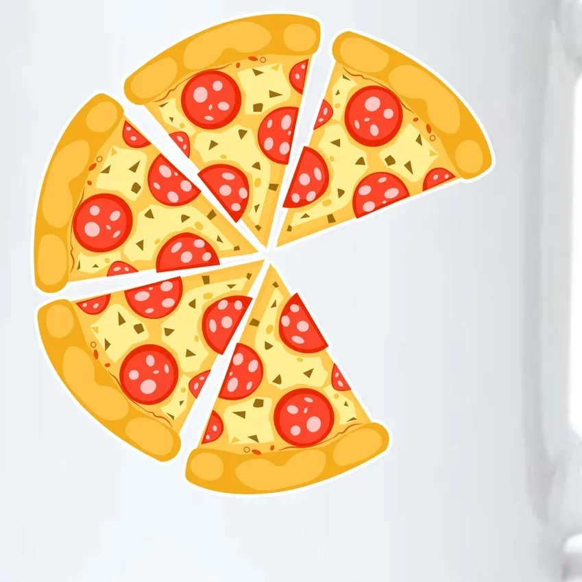 Family Matching Pizza With Missing Slice Parents Black Color Changing Mug